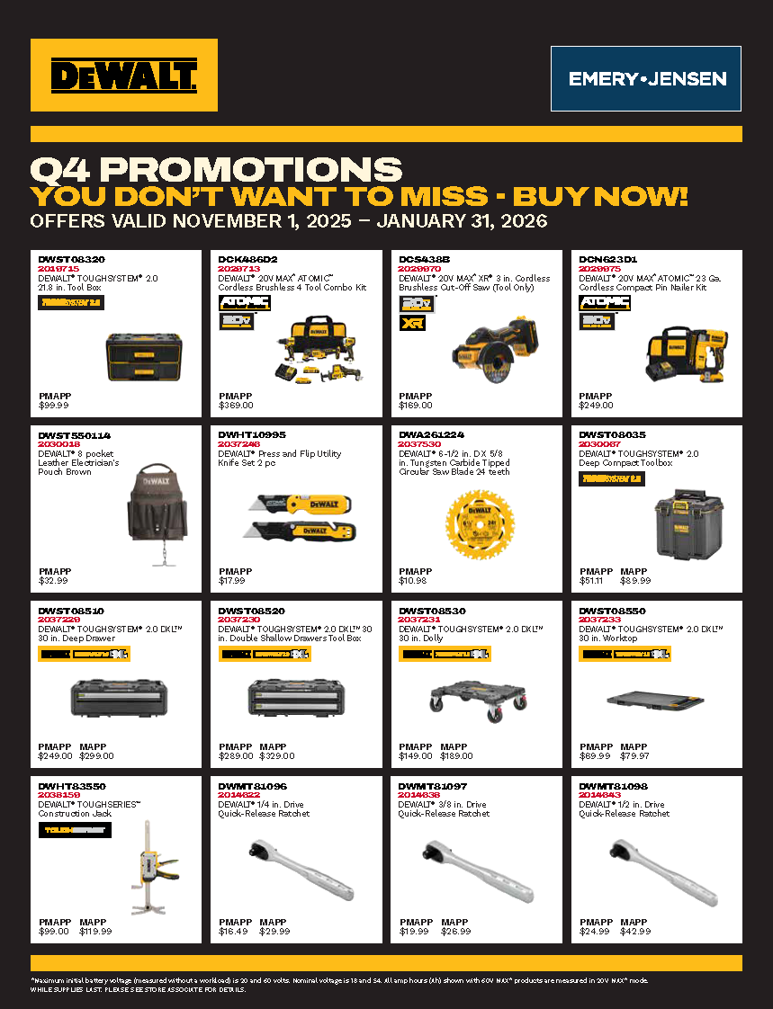 DEWALT TOOLS & ACCESSORIES DEALS